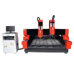 Heavy Duty Two Heads CNC Router stone engraving machine